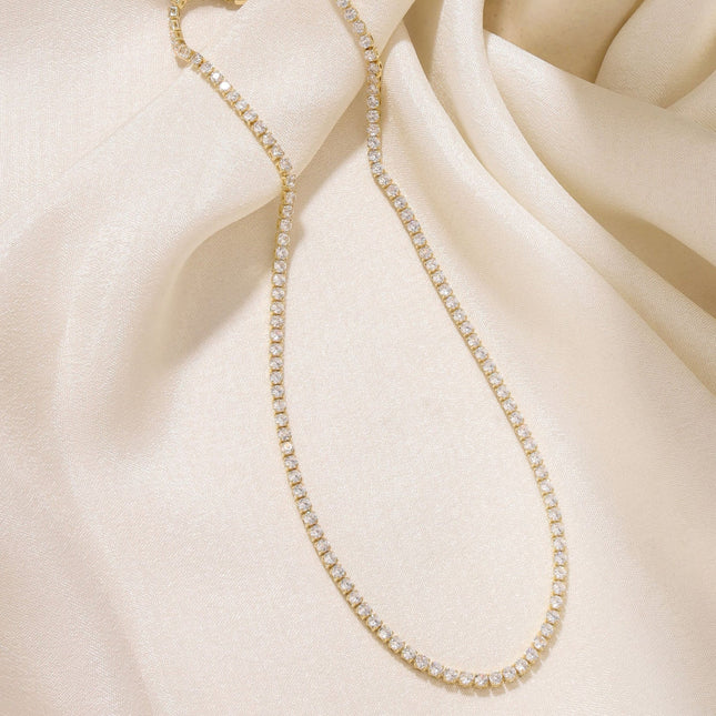 Cz Tennis Necklace